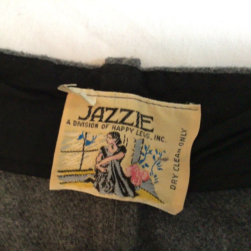 Jazzie - A Division of Happy Legs, Grey Wool Trousers - Picture 4 of 5